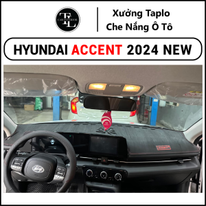 Thảm taplo xe Hyundai Accent 2024 new - Nhung Cừu Cao Cấp - Tl Auto
