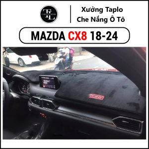 Thảm taplo xe Mazda Cx8 2018-2024 - Nhung Cừu Cao Cấp - Tl Auto