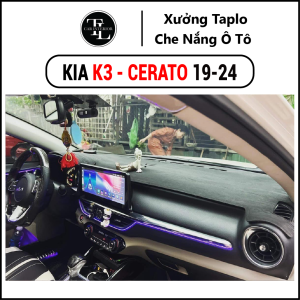 Thảm taplo xe Kia K3=Cerato 2019-2024 - Nhung Cừu Cao Cấp - Tl Auto