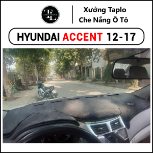 Thảm taplo xe Hyundai Accent 2012-2017 - Nhung Cừu Cao Cấp - Tl Auto