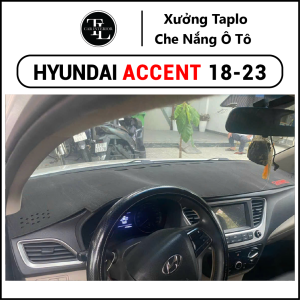 Thảm taplo xe Hyundai Accent 2018-2023 - Nhung Cừu Cao Cấp - Tl Auto