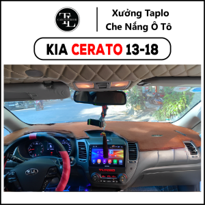 Thảm taplo xe Kia Cerato 2013-2018 - Nhung Cừu Cao Cấp - Tl Auto