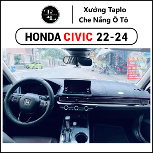 Thảm taplo xe Honda Civic 2022-2024 - Nhung Cừu Cao Cấp - Tl Auto