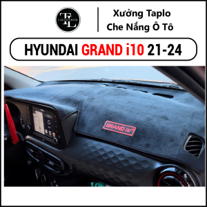 Thảm taplo xe Hyundai Grand i10 2021-2024 - Nhung Cừu Cao Cấp - Tl Auto