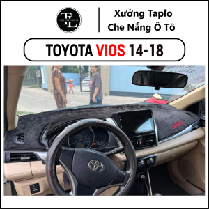 Thảm taplo xe Toyota Vios 2014-2018 - Nhung Cừu Cao Cấp - Tl Auto