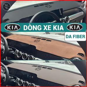 Thảm taplo da Fiber Kia bền đẹp, chuẩn form từng dòng xe