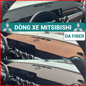 Thảm taplo da Fiber Mitsubishi bền đẹp, chuẩn form từng dòng xe