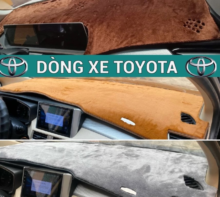 thảm taplo toyota